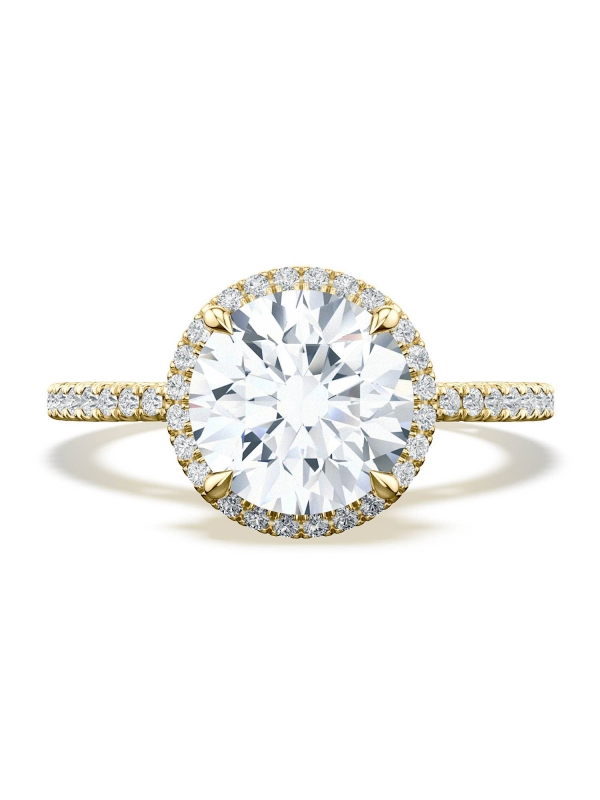 Round Bloom Engagement Ring