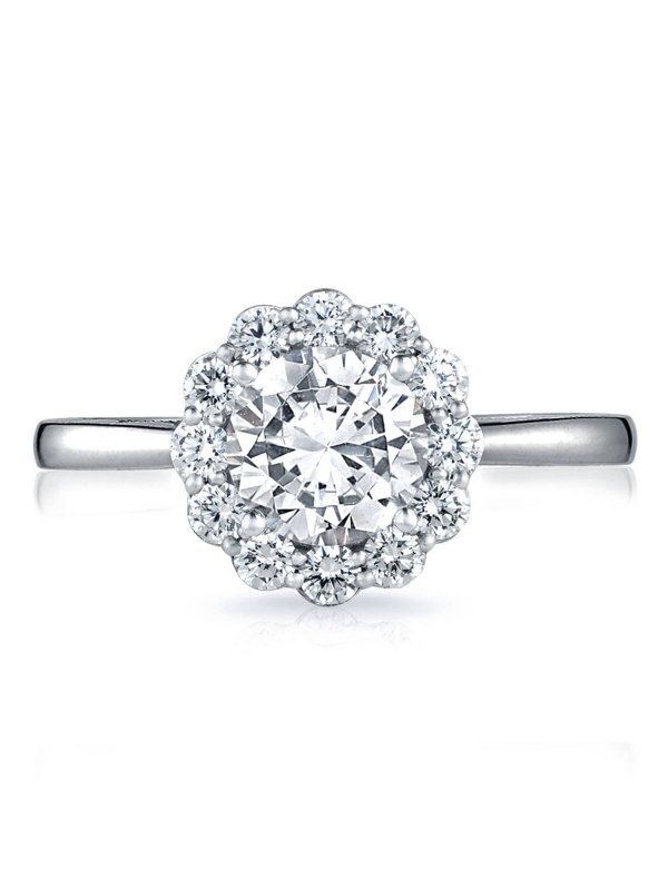 Round Bloom Engagement Ring