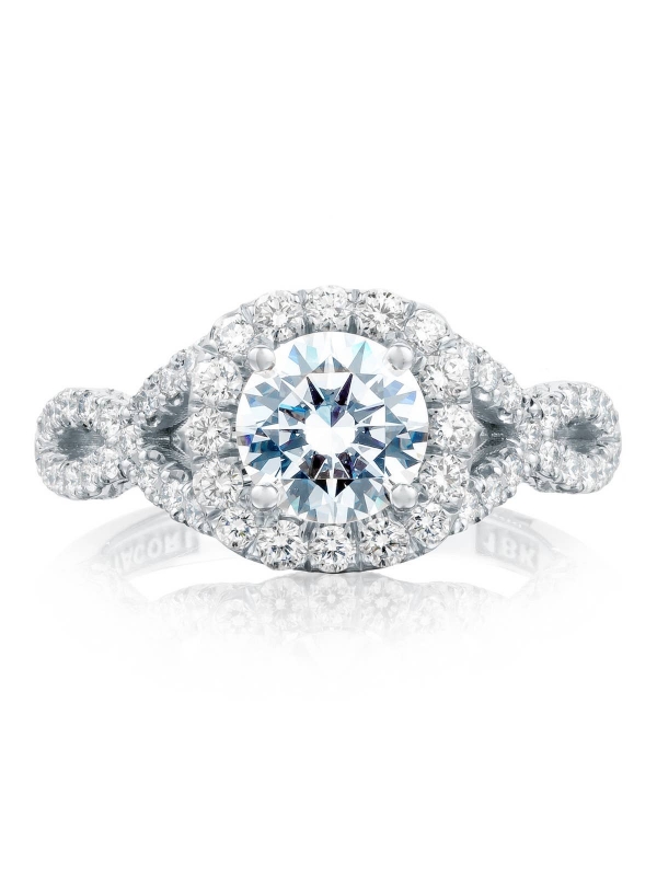Round with Cushion Bloom Engagement Ring