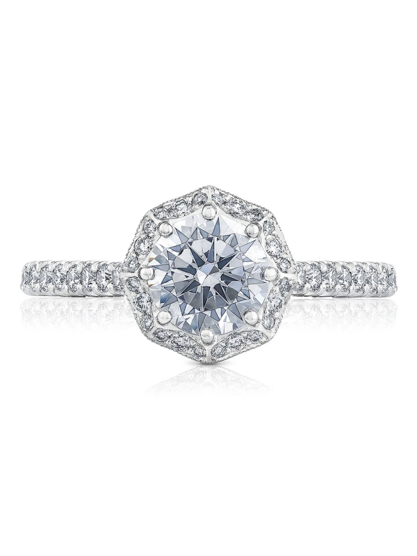 Round Bloom Engagement Ring