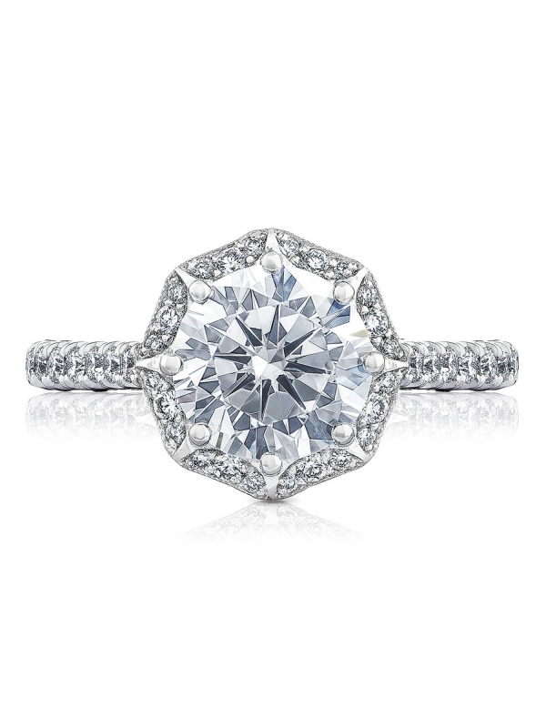 Round Bloom Engagement Ring