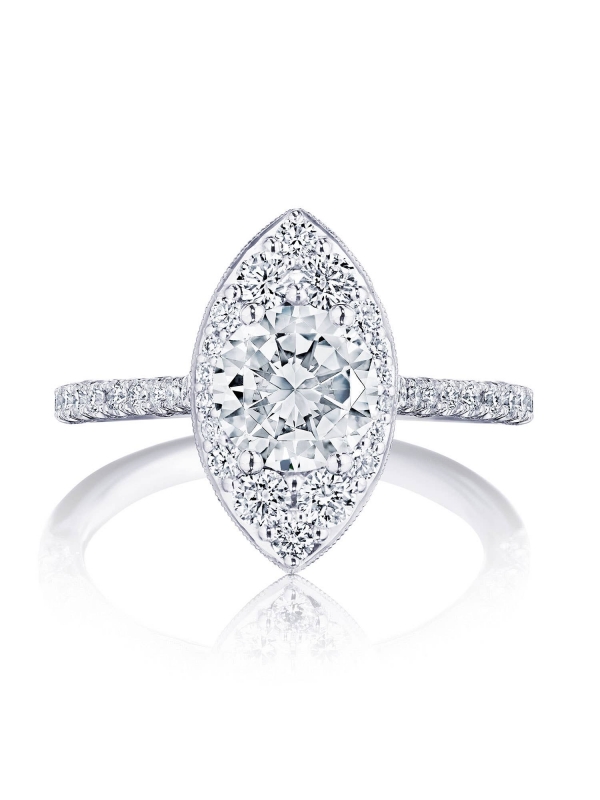 Round Bloom Engagement Ring