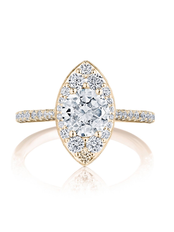 Round Bloom Engagement Ring