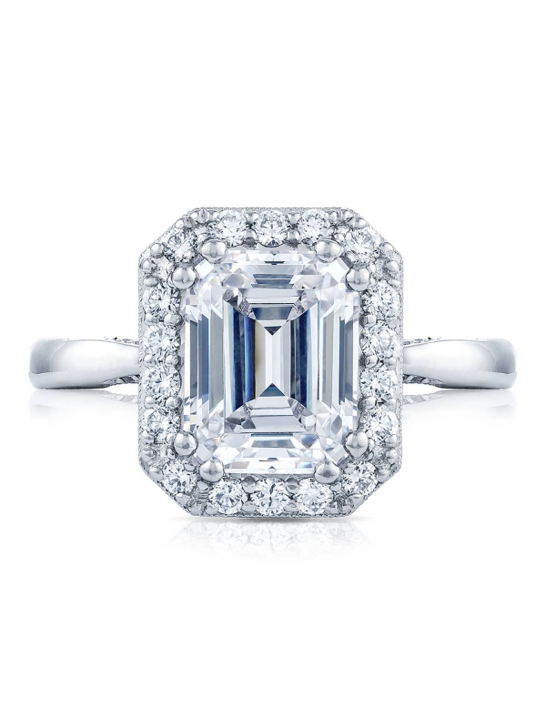 Emerald Bloom Engagement Ring