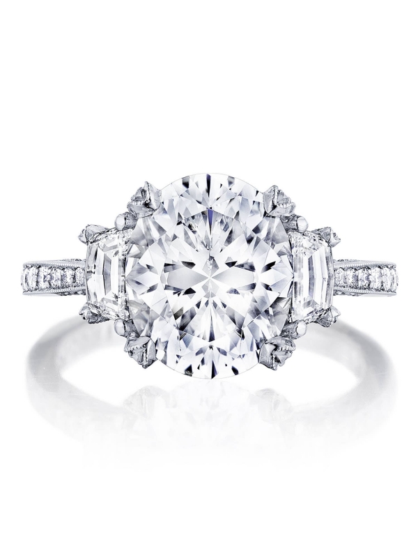 Oval 3-Stone Engagement Ring