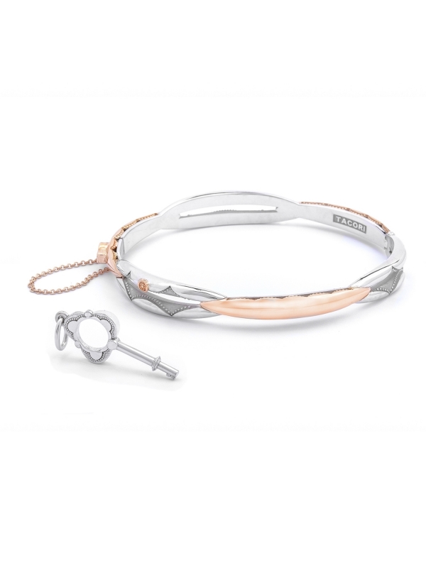 Promise Bracelet Oval, Rose Gold and Silver